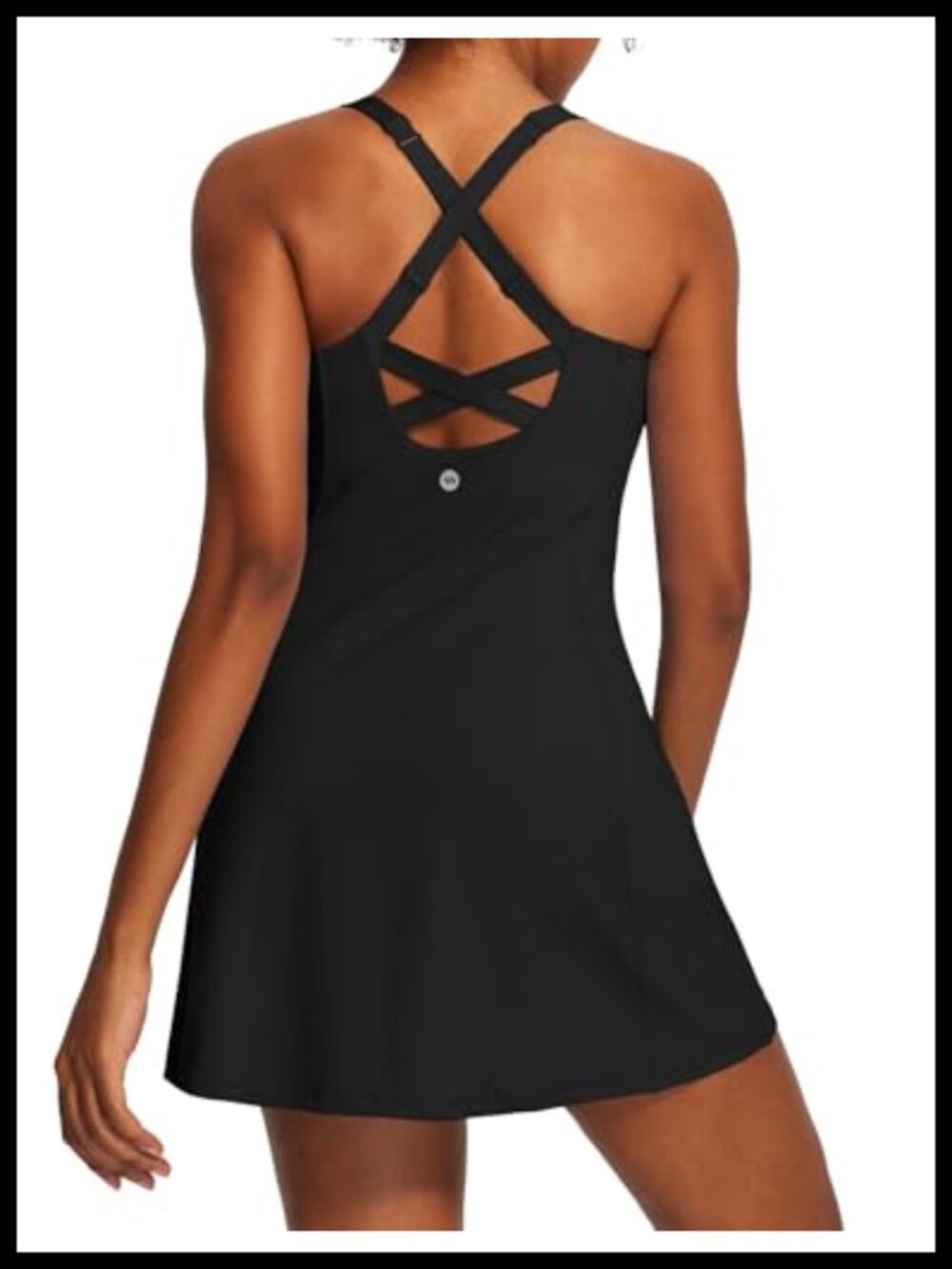 Tennis Dress Built-In Bra Shorts Womens Athletic Workout Dress